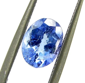 1,15 ct natürlicher blauer Tansanit loser Edelstein ovaler Drahtwickelstein - 22774 - Bild 1 von 2