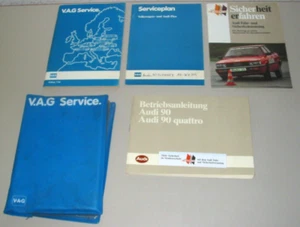Bordmappe + Betriebsanleitung + Serviceheft Audi 90 Typ 85 B2 quattro 07/1985 - Picture 1 of 1