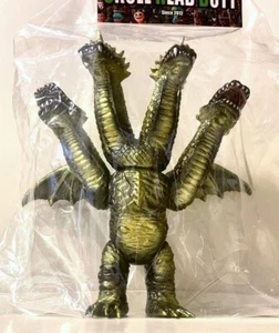 Dragon X Ver.2 Marmit Skull Head Butt King Ghidorah Mutants Gold Painted Sofubi - Picture 1 of 5