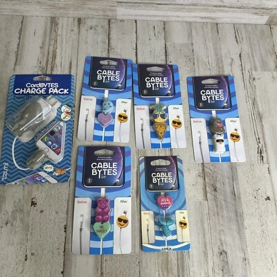 Lote de 6 protectores contra roturas de cable de teléfono iJoy Cable Bytes Foto 1 de 4