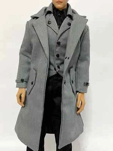 Giacca a vento 1/6 cappotto lungo camicia gilet pantaloni tuta vestiti set per figura maschile 12'' - Foto 1 di 8