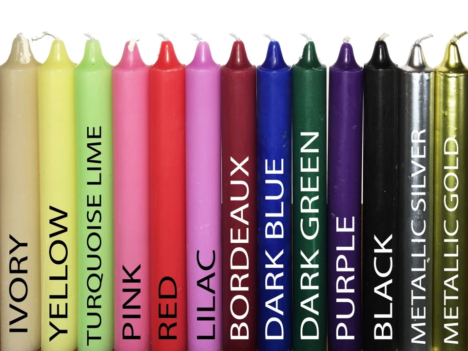 6x TAPERED DINNER CANDLES Bistro Home WEDDING PARTIES DECORATION CHEAP PRICE UK - Image 1 of 3