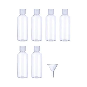 6X! Small Travel Size BPA-Free Plastic Bottle with Flip Cap (3.4 oz/100ml) - Picture 1 of 4