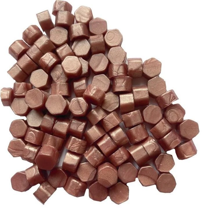 Cuentas de cera de sellado de perlas rosa melocotón para tarjetas e invitaciones, aprox 250 cuentas Foto 1 de 1