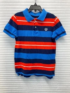 CHAPS Boys Short Sleeve Striped Cotton Polo Shirt | Size 6 - Picture 1 of 12