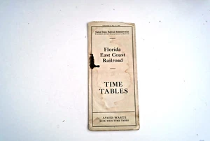 Rare 1919 Florida East Coast Railroad Time Table - Picture 1 of 3
