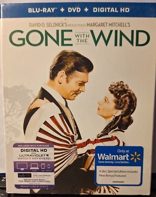 Gone With The Wind 75th Anniversary (Blu-ray + DVD + Digital HD) - BRAND NEW - Image 1 of 4