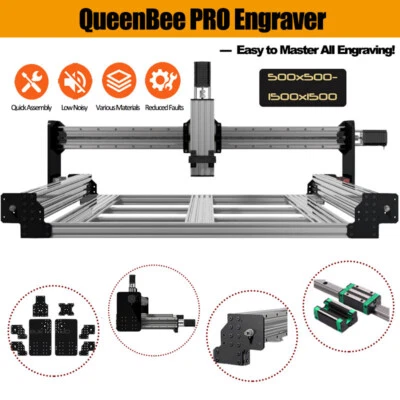 QueenBee PRO CNC Router Machine 4 Axis TR8*8 Lead Screw Wood Engraving Machine - Image 1 of 4