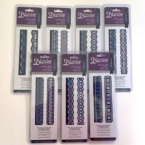 Lot of 7 Crafter's Companion DIE'SIRE Classiques Ribbon DIES 3-Piece Sets - Picture 1 of 15