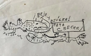 Samuel Feijoo. Zeichnung. Peje y Azucar, ca 1976. Tusche auf Papier. Original signiert. - Bild 1 von 9