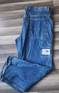 NFL VINTAGE Y2K JEANS MENS SIZE 38 X 32 NEW ENGLAND PATRIOTS NFL CARPENTER TEAM - Picture 1 of 11