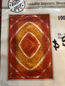 India Arts IMPORT Tie Dye FLOWER Wall Hanging TAPESTRY Bedspread - Bild 1 von 3