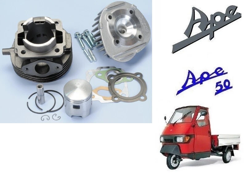 KIT POLINI 75cc GRUPPO TERMICO CILINDRO D.47 PER PIAGGIO APE 50 - VESPA 50