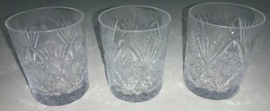 Crystal Highball Rocks Glasses Barware Tumbler Set of 3 Alcoholic Beverages Soda - Picture 1 of 11