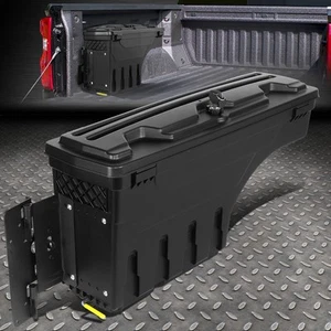 FOR 05-19 TOYOTA TACOMA TRUCK BED WHEEL WELL LOCKABLE TOOL STOREAGE BOX LEFT - Picture 1 of 7