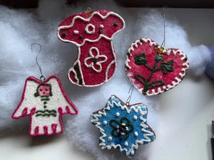 Vintage Lebkuchen Backen Eis Plätzchen Weihnachtsschmuck - Bild 1 von 9