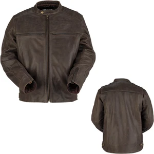 Z1R Indiana Brown Leather Adventure Touring Street Motorcycle Jacket - Pick Size - Picture 1 of 5
