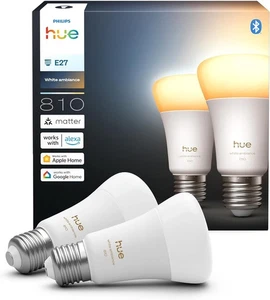 Philips Hue Smart LED A60 Lampe, White Ambiance, E27 Fassung, 6W, Vollspektrumli - Bild 1 von 12