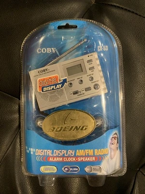 COBY DIGITAL DISPLAY AM/FM RADIO CX-53 ALARM CLOCK & SPEAKER - Image 1 of 2