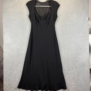 Y2k Dress Sz 10 Black LBD Cocktail Dark Romantic Sexy Feminine Whimsigoth - Picture 1 of 9