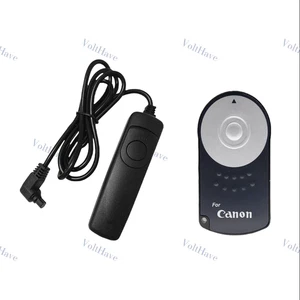 1set 80n3 Cable Release+Remote Control for Canon 5d4/5d3 5d2/6d2/7d2/6D 7D/1DX - Picture 1 of 5
