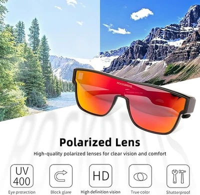 Поляризованные солнцезащитные очки ROCKBROS для вождения велоспорта - Изображение 1 из 4