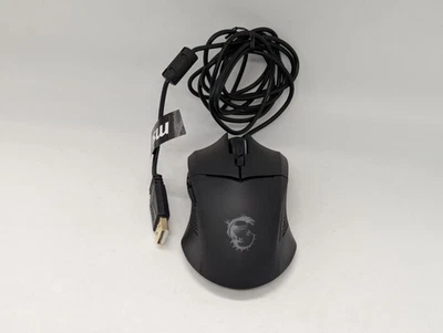 MSI Clutch GM08 gaming mouse USB wired 4200 DPI optical sensor symmetrical black - Image 1 of 4