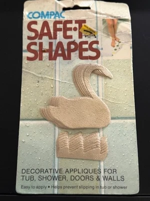 Aplique antideslizante vintage 1976 Compac Safe formas en T beige cisne para bañera 14 piezas nuevo Foto 1 de 4