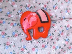 Vintage Kunststoff Brosche Elefant 🐘 - Bild 1 von 4
