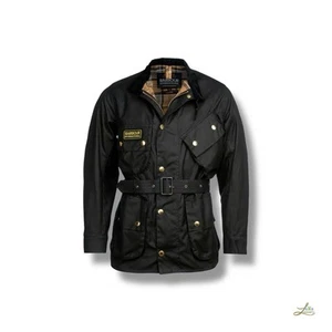 BARBOUR INTERNATIONAL ORIGINAL WAXED JACKET SIZE L - Picture 1 of 10