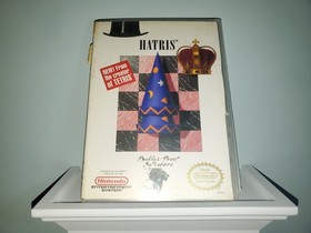 Hatris (Nintendo NES, 1992) Cartridge & Rental Case, Tested! Authentic! Working!