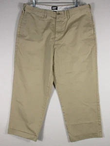 Lands' End Herren Traditional Fit Chino Hose Button Fly Taschen Größe 38 Beige - Bild 1 von 7