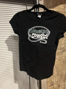 PO Rhinestone Cowgirl Women’s XL T-Shirt - Picture 1 of 8