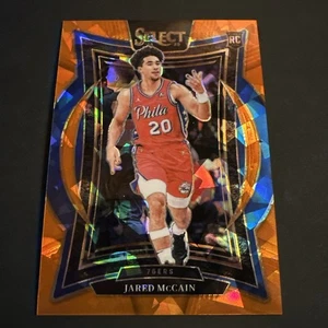 2024-25 Panini Select Jared McCain #82 Orange Cracked Ice /275 Concourse 76ers - Picture 1 of 10
