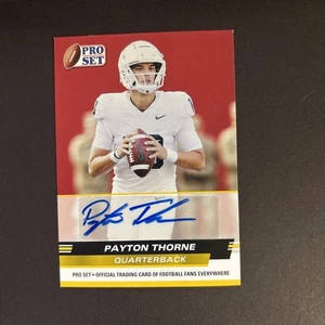 2022 Payton Thorne Leaf Pro Set Prospect Auto #PSA-PT1 Michigan State / Auburn - Picture 1 of 2
