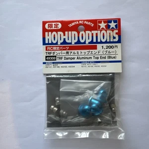 Tamiya TRF Ammortizzatore Alluminio Tappo Superiore Set (BLU) (TA04R/TB-evo TRF414 49308 Raro - Foto 1 di 2