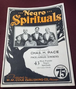 Negro Spirituals Chas H Pace Jubiläumssänger afroamerikanisch religiöse Musik - Bild 1 von 8