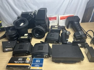 READ! Mamiya RB67 Pro S+ 90mm, Prism finder Model 2 , 3 120 Film Backs & MORE! - Picture 1 of 24