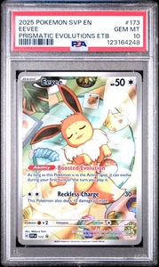 PSA 10 Eevee Prismatic Evolutions Etb #173 2025 Black Star Promo 123164248 - Picture 1 of 2