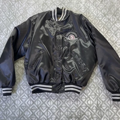 Motorcycle Club Satin Jacket Sz L Legion Etrangere 1990 LB Cali - Image 1 of 4