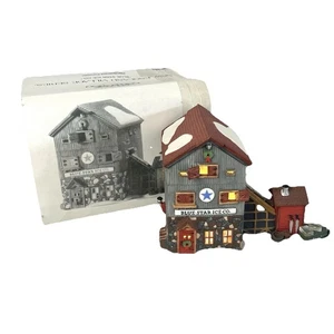 Dept 56 New England Village Series Blue Star Ice Co #5647-2 Department in Box - Bild 1 von 6