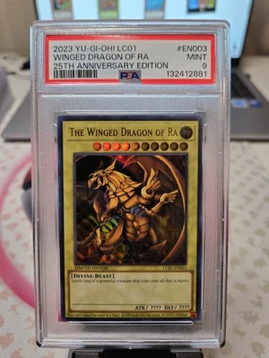 2023 Yu-Gi-Oh! LC01 25th Anniversary Winged Dragon Of Ra PSA 9 - Image 1 of 2