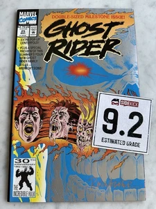 Ghost Rider #25 signiert Wagner NM- 9.2 - Kaufen Sie 3 für kostenlosen Versand! (Marvel, 1992) SB - Bild 1 von 11