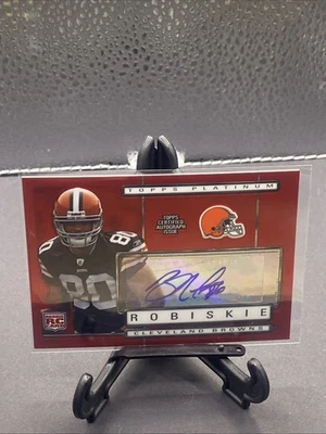 2009 Topps Platinum Brian Robiske Rookie Auto Autograph Red Refractor #4/10 - Image 1 of 2