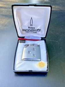 Feuerzeug - Ronson - Varaflame - Gas - mit original Schachtel - Picture 1 of 7