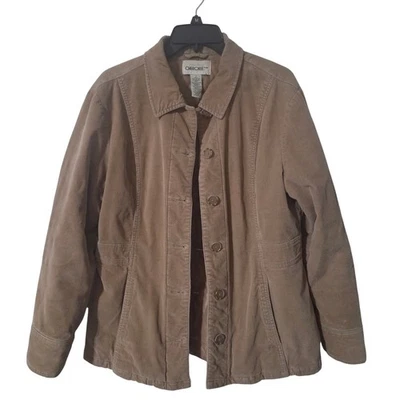 Chaqueta Cherokee Vintage Y2k Tostada Pana Botón Frontal Acolchada Forrada Talla M Foto 1 de 4