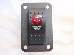 INTERRUPTOR WINDLASS ROCKER ENCENDIDO/APAGADO ENCENDIDO/APAGADO CON PANEL ANCLAJE CARLING V1D1 20 AMPERIOS - Imagen 1 de 2