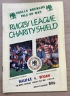RUGBY LEAGUE PROGRAMME OKELLS BREWERY CHARITY SHIELD HALIFAX V WIGAN 1987