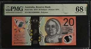 Australia 20 Dollars 2019 P 64 a Polymer Superb Gem UNC PMG 68 EPQ - Picture 1 of 3
