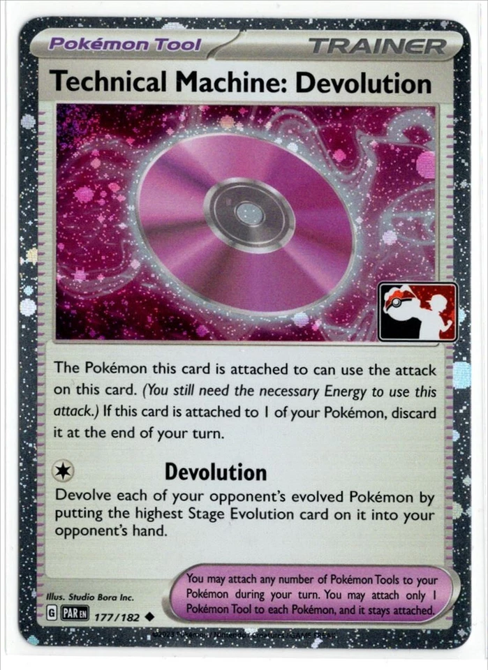 Pokemon Prize Pack 6 Paradox Rift Holo 177/182 Technical Machine: Devolution - Image 1 of 1